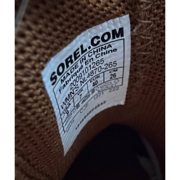 Sorel Women's Hi-Line Chelsea Tawny Buff/Scorch Leather Ankle Boots Size 9 - Picture 7 of 10